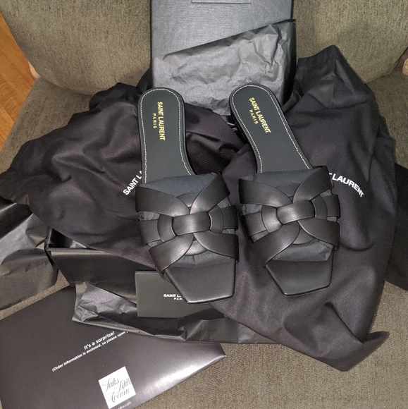 Saint Laurent Shoes - SOLD YSL Tribute Flat Sandals